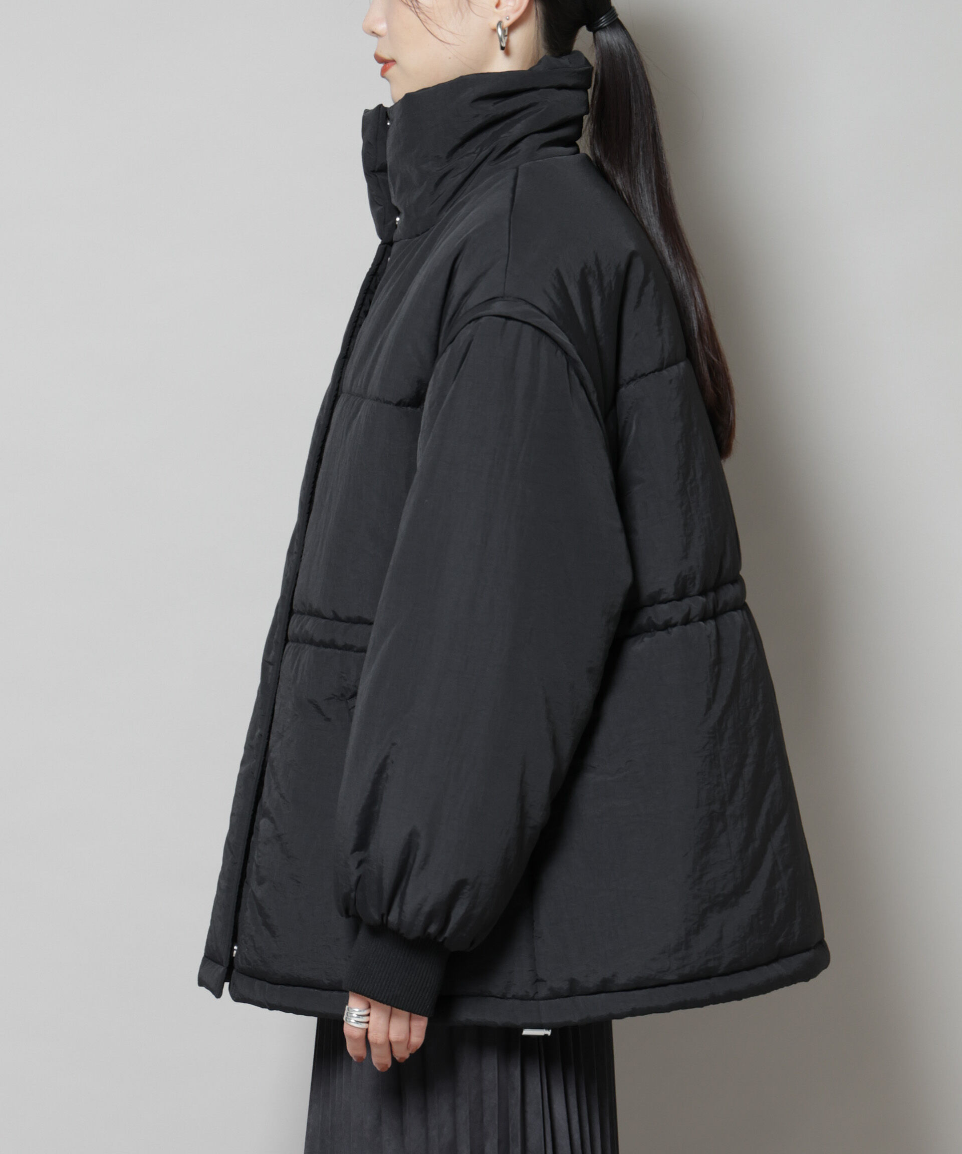 nano･universe「撥水加工・機能中綿 ２wayベスト＆スタンドジップブルゾン」|その他|