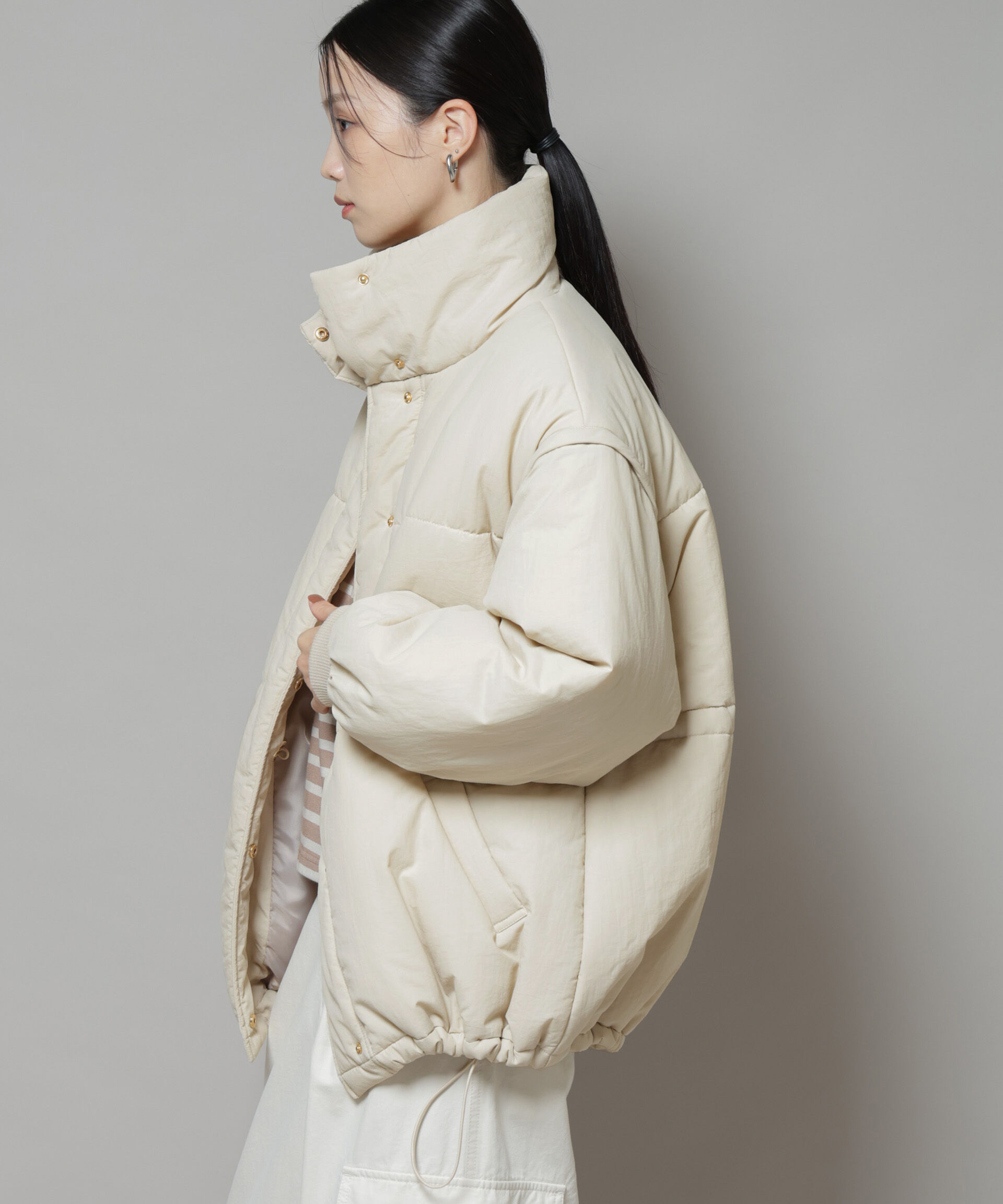 nano･universe「撥水加工・機能中綿 ２wayベスト＆スタンドジップブルゾン」|その他|