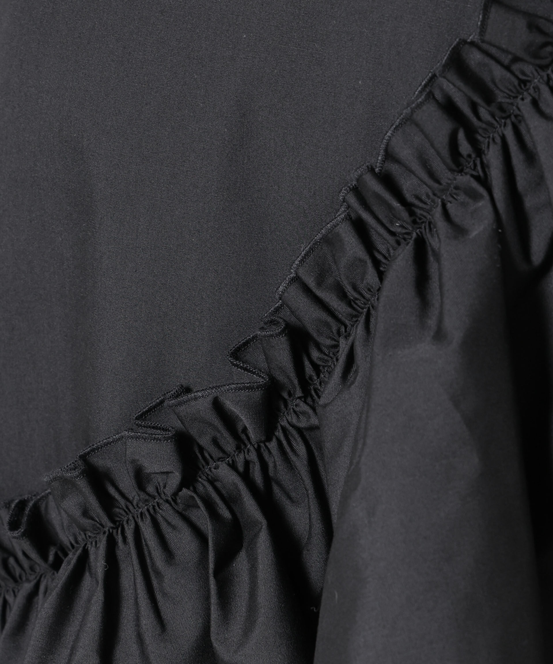 nano･universe「斜めフリルプルオーバーブラウス」|シャツ・ブラウス|