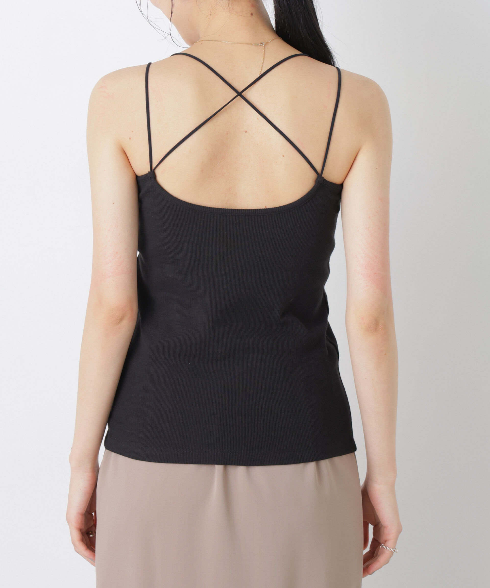 nano･universe「カップ付きバッククロスキャミソール」|Tシャツ・カットソー|