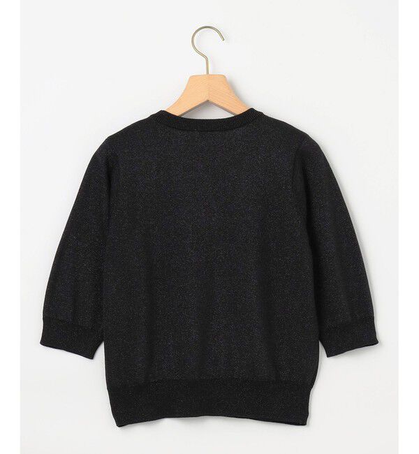 組曲「【WEB限定・2SET】5分袖ラメ入りアンサンブルニット」|カーディガン|