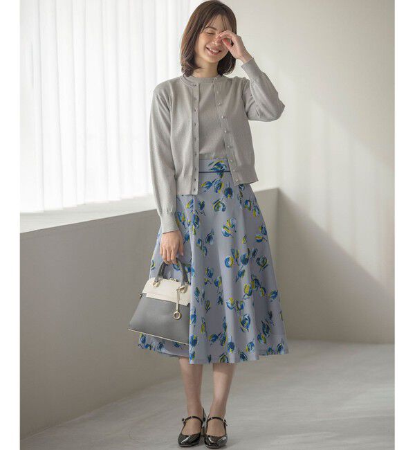 組曲「【WEB限定・2SET】5分袖ラメ入りアンサンブルニット」|カーディガン|