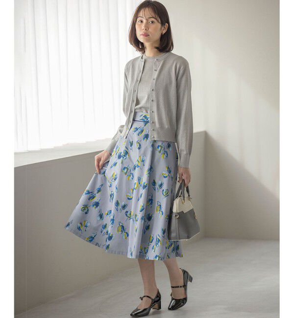 組曲「【WEB限定・2SET】5分袖ラメ入りアンサンブルニット」|カーディガン|