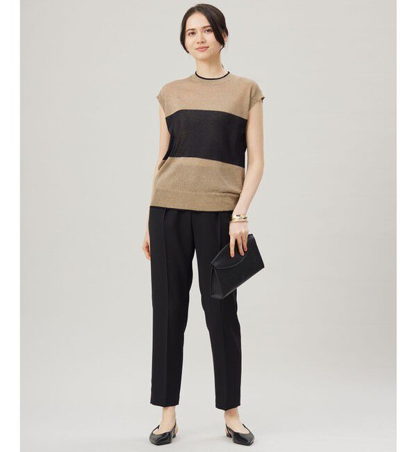 自由区「【カタログ掲載・アンサンブル対応・洗える】ラメシアープルオーバー ニット」|ニット・セーター|