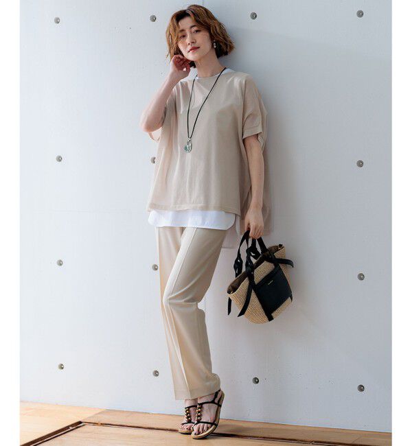 23区「【洗える】ライトシアーニット プルオーバー」|ニット・セーター|