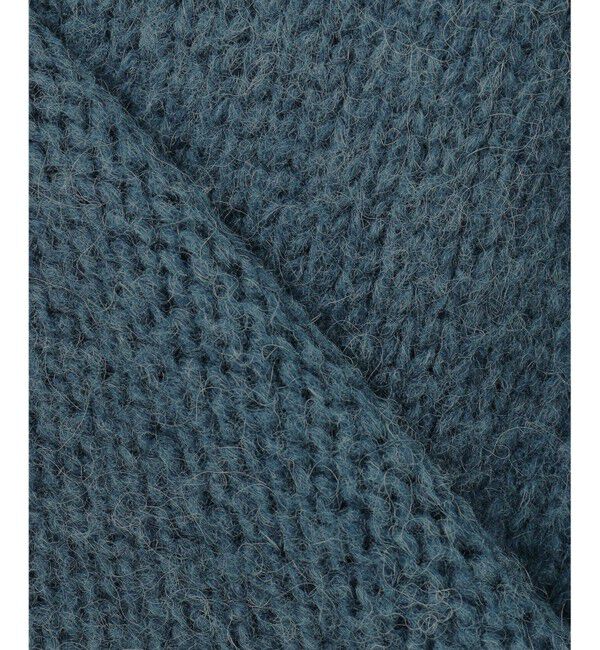 23区「【洗える】エアリーベビーアルパカ ボリュームカラー ニット」|ニット・セーター|