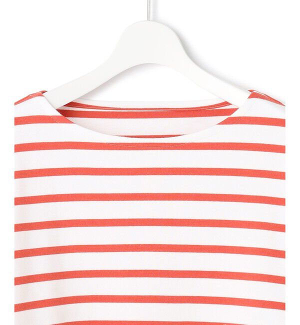 23区「【洗える】Armor-lux スムース クロップド  ボーダー カットソー」|Tシャツ・カットソー|