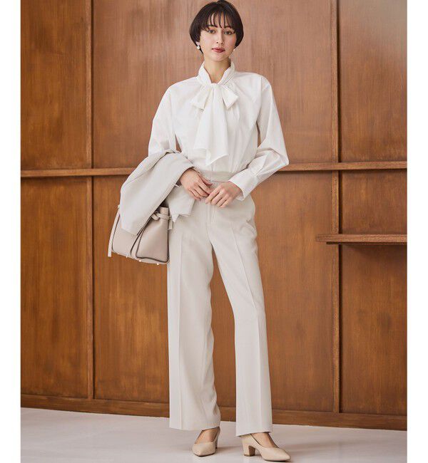 23区「【滝沢眞規子さん着用/Oggi掲載】ストレッチライトタイプライター 2WAY ボウタイブラウス」|シャツ・ブラウス|