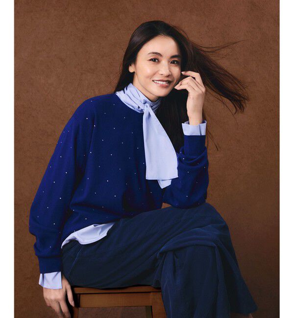 23区「【滝沢眞規子さん着用/Oggi掲載】ストレッチライトタイプライター 2WAY ボウタイブラウス」|シャツ・ブラウス|