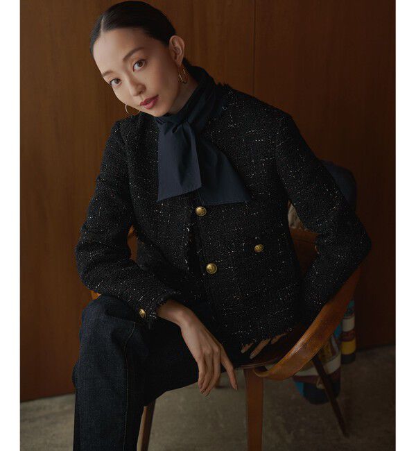 23区「【滝沢眞規子さん着用/Oggi掲載】ストレッチライトタイプライター 2WAY ボウタイブラウス」|シャツ・ブラウス|