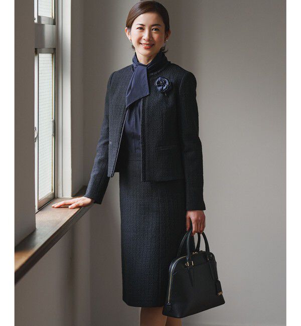 23区「【滝沢眞規子さん着用/Oggi掲載】ストレッチライトタイプライター 2WAY ボウタイブラウス」|シャツ・ブラウス|