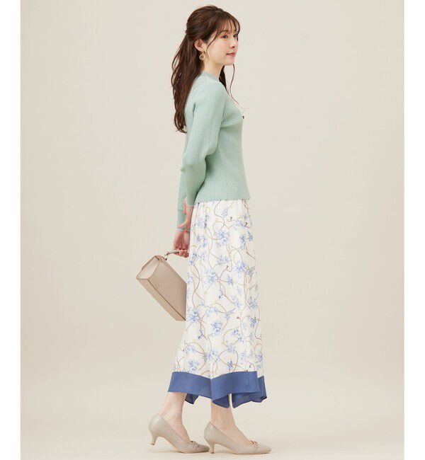 any SiS「【アンサンブル対応】バイカラーリブ ニット」|ニット・セーター|