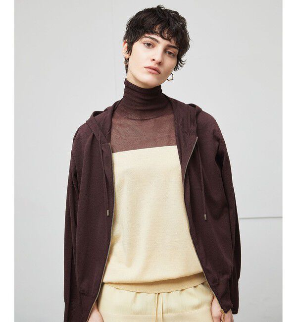 BEIGE,「【洗える】CARNOT / ニットパーカー」|ニット・セーター|Bordeaux