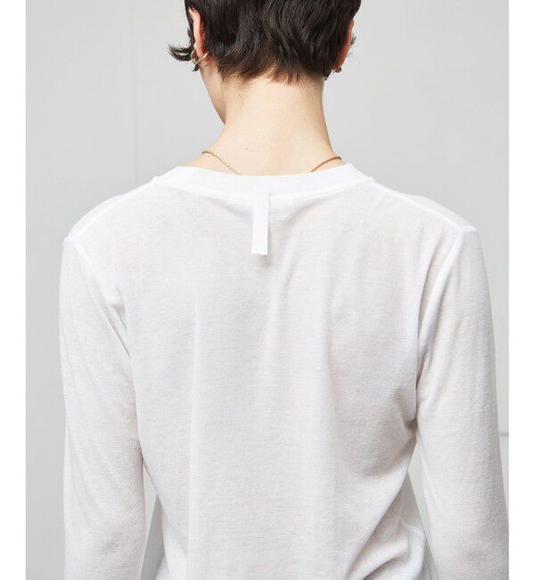 BEIGE,「【洗える】SORE / コットンシアークルーネックカットソー」|Tシャツ・カットソー|