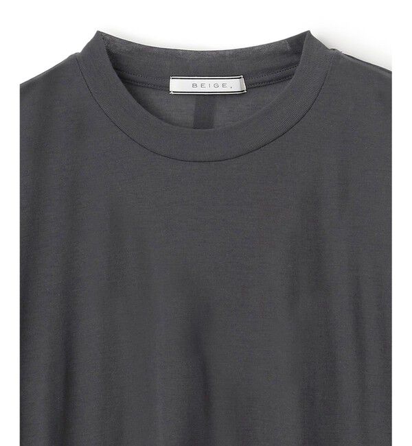 BEIGE,「【洗える】SORE / コットンシアークルーネックカットソー」|Tシャツ・カットソー|