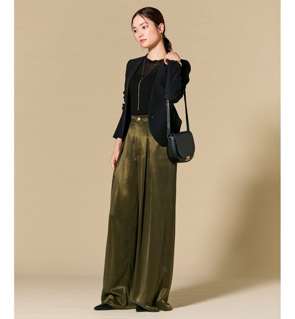 BEIGE,「【洗える】SORE / コットンシアークルーネックカットソー」|Tシャツ・カットソー|