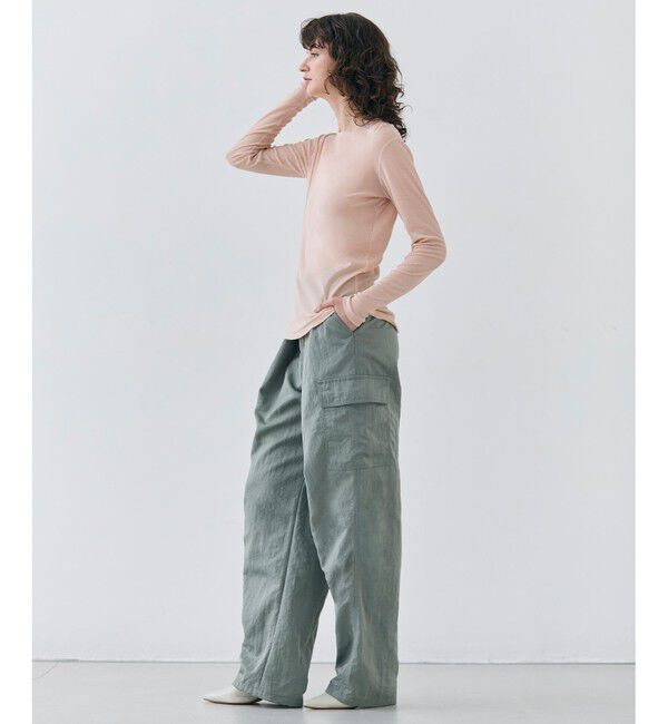 BEIGE,「【洗える】SORE / コットンシアークルーネックカットソー」|Tシャツ・カットソー|