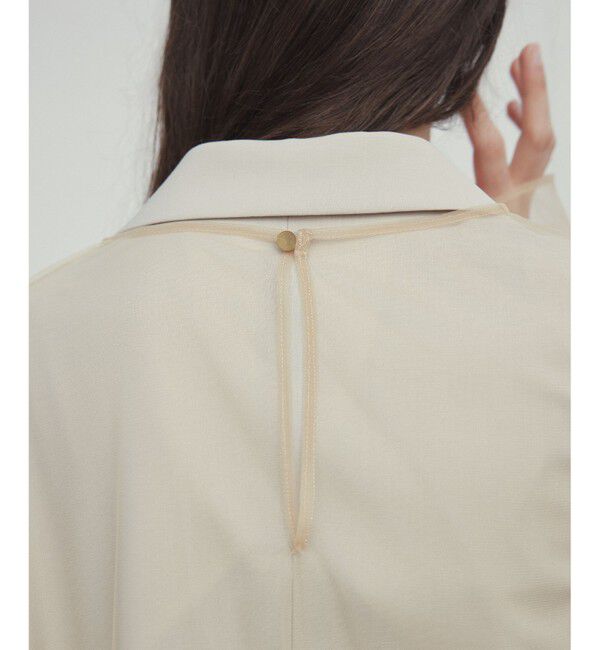 BEIGE,「【洗える・Oggi 6月号掲載】SILENE / オーバーサイズチュールブラウス」|シャツ・ブラウス|