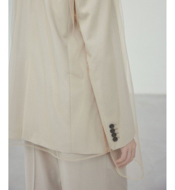 BEIGE,「【洗える・Oggi 6月号掲載】SILENE / オーバーサイズチュールブラウス」|シャツ・ブラウス|