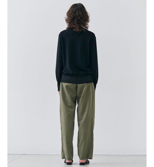 BEIGE,「【洗える】JULIE / シルク混クルーネックシアートップス」|ニット・セーター|