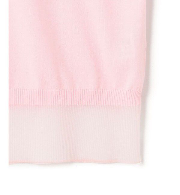 BEIGE,「【洗える】JULIE / シルク混クルーネックシアートップス」|ニット・セーター|