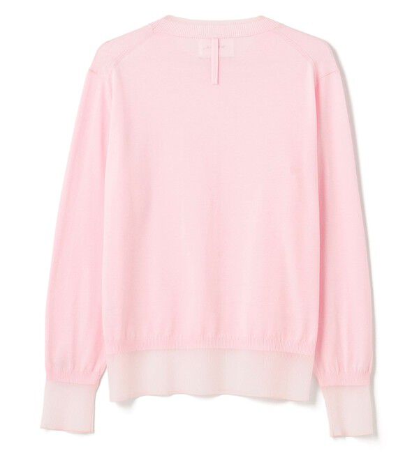 BEIGE,「【洗える】JULIE / シルク混クルーネックシアートップス」|ニット・セーター|