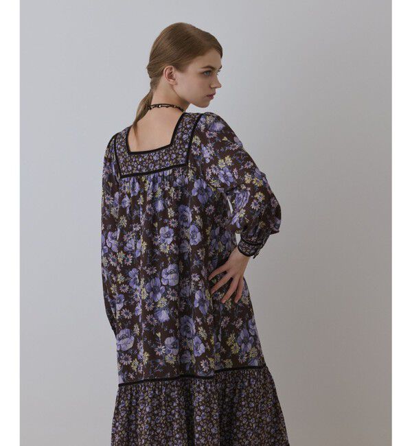 GRACE CONTINENTAL「ボタニカルティアードワンピース」|ワンピース|