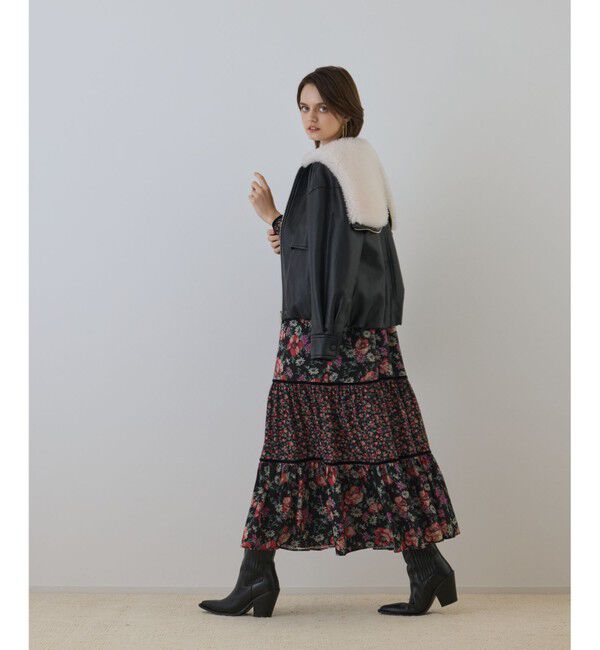 GRACE CONTINENTAL「ボタニカルティアードワンピース」|ワンピース|