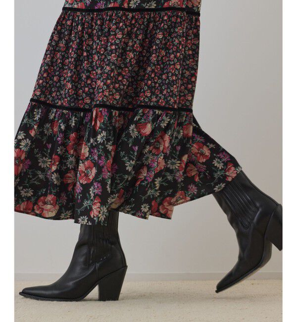 GRACE CONTINENTAL「ボタニカルティアードワンピース」|ワンピース|