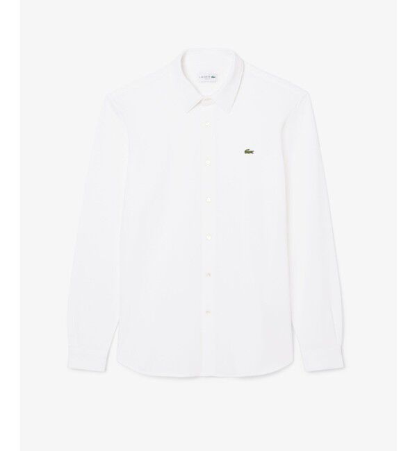 LACOSTE「スリムフィット鹿の子地シャツ」|シャツ・ブラウス|