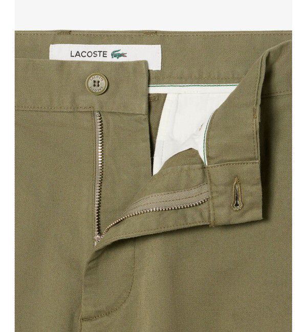 LACOSTE「レギュラーフィットテーパードストレッチチノパンツ」|チノ|