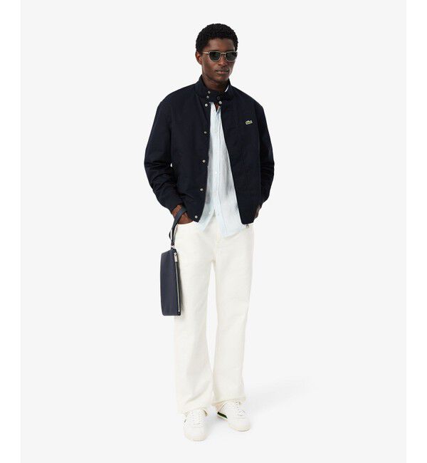 LACOSTE「防風 撥水 ハリントンジャケット」|ブルゾン・スタジャン|