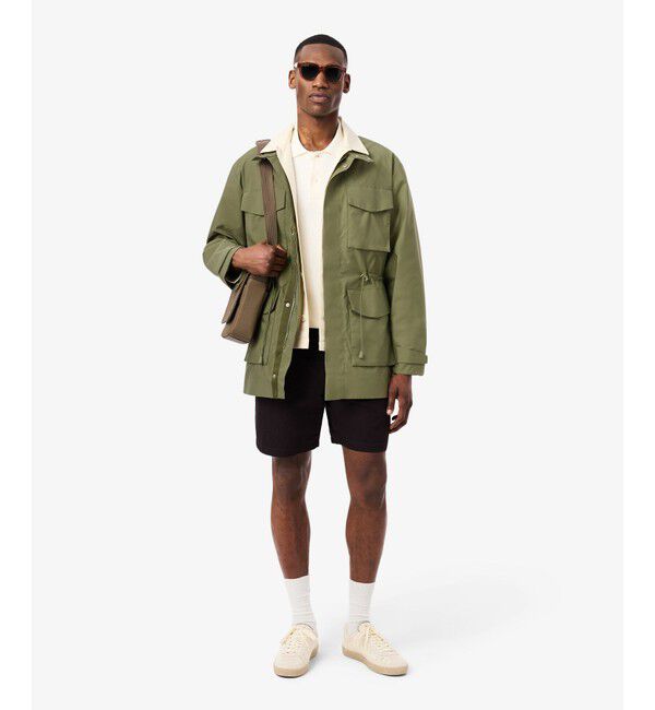 LACOSTE「防風 撥水 ミリタリージャケット / M-65」|ミリタリージャケット|