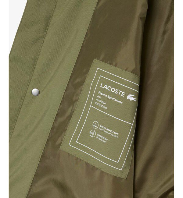 LACOSTE「防風 撥水 ミリタリージャケット / M-65」|ミリタリージャケット|