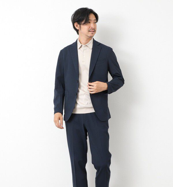 NOLLEY'S goodman「《セットアップ対応》Primeflex 吸水速乾 メランジ カノコ ストレッチイージーJK 25SS」|テーラードジャケット|