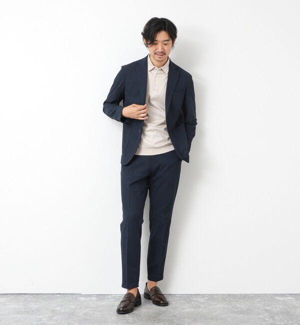 NOLLEY'S goodman「《セットアップ対応》Primeflex 吸水速乾 メランジ カノコ ストレッチイージーJK 25SS」|テーラードジャケット|