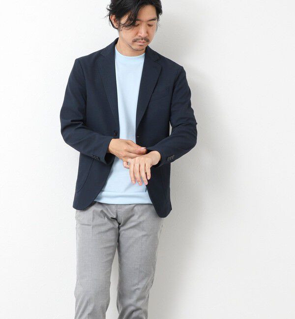 NOLLEY'S goodman「《セットアップ対応》Primeflex 吸水速乾 メランジ カノコ ストレッチイージーJK 25SS」|テーラードジャケット|