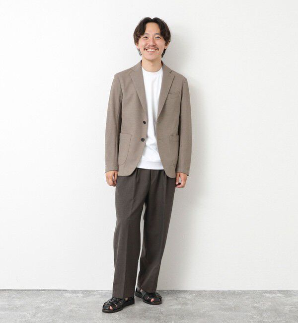 NOLLEY'S goodman「《セットアップ対応》Primeflex 吸水速乾 メランジ カノコ ストレッチイージーJK 25SS」|テーラードジャケット|