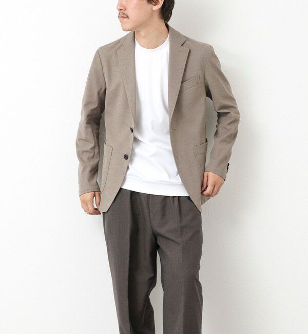 NOLLEY'S goodman「《セットアップ対応》Primeflex 吸水速乾 メランジ カノコ ストレッチイージーJK 25SS」|テーラードジャケット|