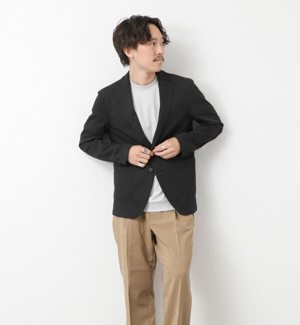 NOLLEY'S goodman「《セットアップ対応》Primeflex 吸水速乾 メランジ カノコ ストレッチイージーJK 25SS」|テーラードジャケット|