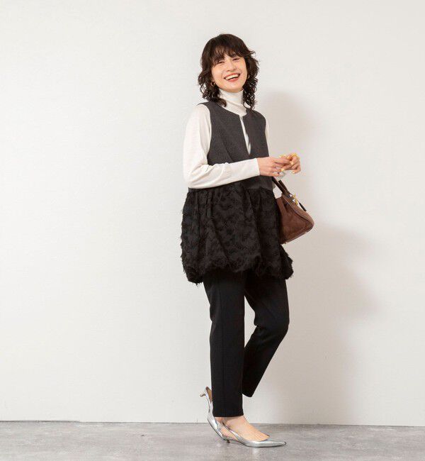 NOLLEY'S sophi「フリンジジャガード切替ベスト」|ベスト・ジレ|