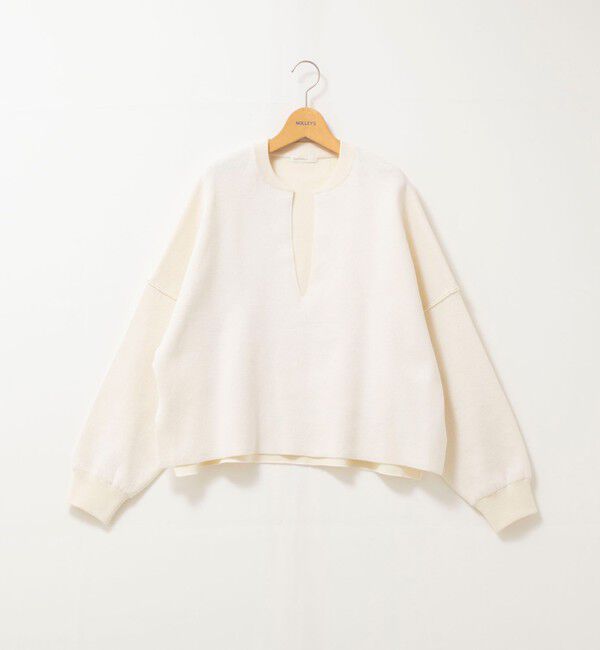 NOLLEY'S「《手洗い可能》《アンサンブル対応》スウェットライクニットプルオーバー」|ニット・セーター|