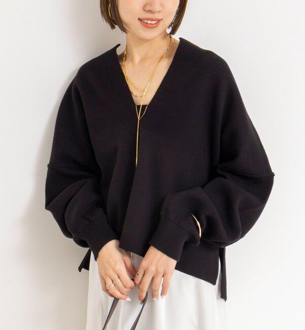 NOLLEY'S「《手洗い可能》《アンサンブル対応》スウェットライクニットプルオーバー」|ニット・セーター|