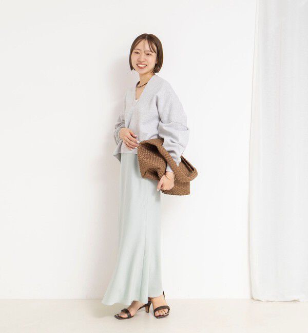 NOLLEY'S「《手洗い可能》《アンサンブル対応》スウェットライクニットプルオーバー」|ニット・セーター|