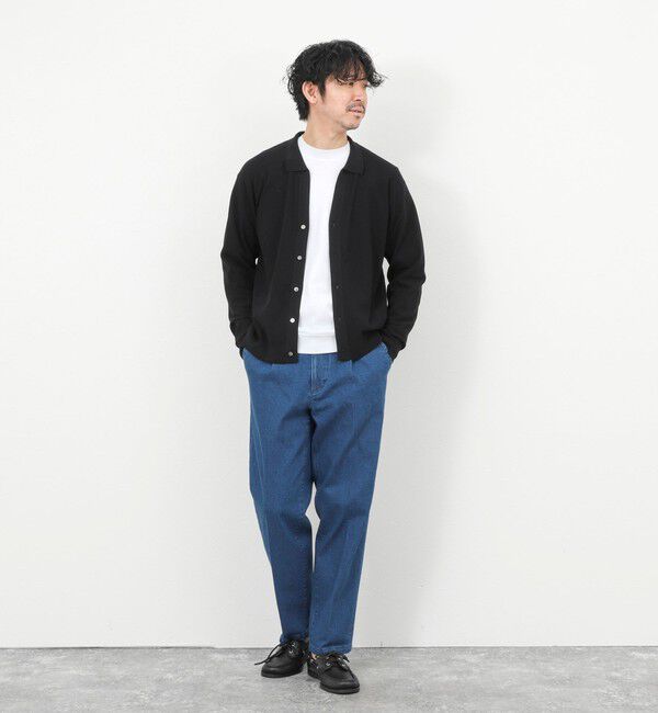 NOLLEY'S goodman「《SERIYA Cotton》吸湿カノコ襟付きカーディガン 26SS」|カーディガン|