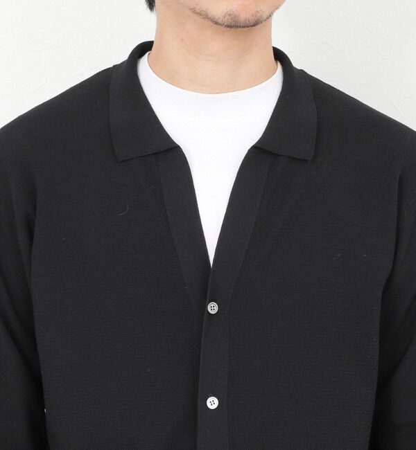 NOLLEY'S goodman「《SERIYA Cotton》吸湿カノコ襟付きカーディガン 26SS」|カーディガン|