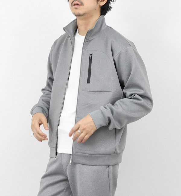 NOLLEY'S goodman「《セットアップ対応》ダブルニットZIPスタンドカラー 26SS」|ブルゾン・スタジャン|