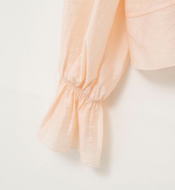 NOLLEY'S sophi「ウォッシャブルシアーラッフル羽織りブラウス」|シャツ・ブラウス|