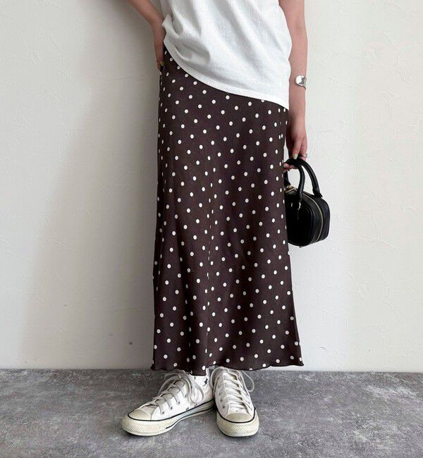 fredy emue「ワッシャーサテンドットスカート」|スカート|