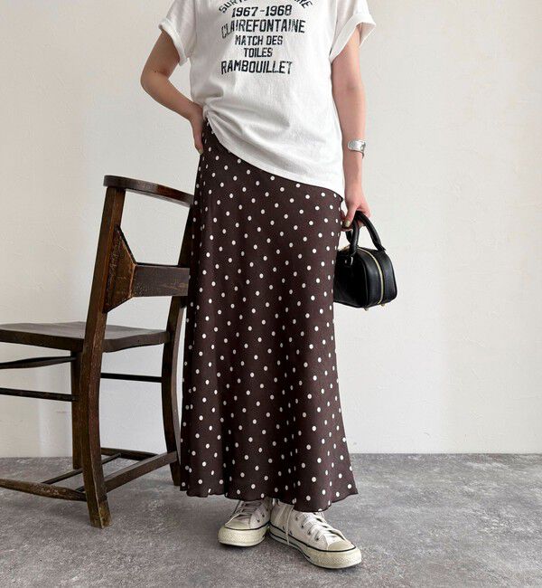 fredy emue「ワッシャーサテンドットスカート」|スカート|